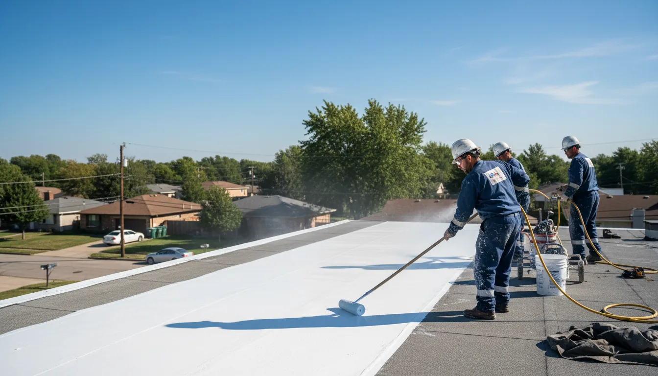Commercial roof coating in Rainbow, TX near me